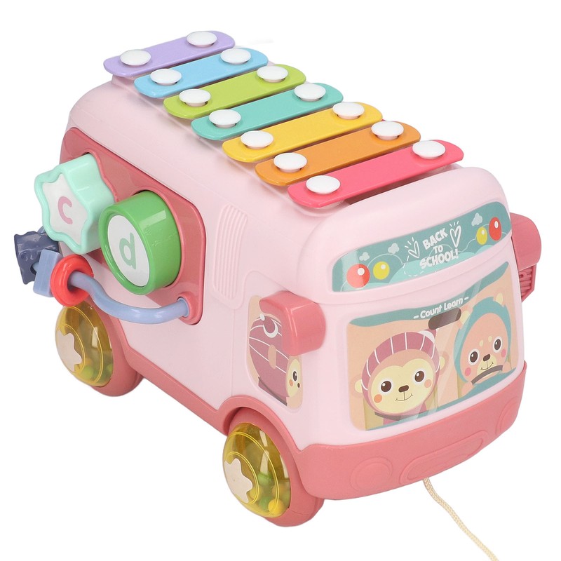Blocks Musical Bus Alphabet Multifunction Learning Toy Pattern Matching Mini