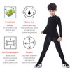 Youth Boys Compression Baseball Shirts & Pants Long Sleeve Athletic
