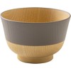 Kano [Gentle Color Antibacterial Soup Bowl Donburi Walnut Color 79599]