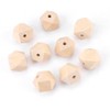 Geometric Wooden Beads, Faceted Wooden Beads, Wooden Beads, DIY Accessories,