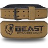 Beast Power Gear Weight Lifting Belt - 4” Genuine Leather