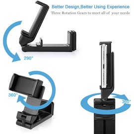 Airplane Cell Phone Holder,NOZEWOWA Handsfree Universal in Flight Phone Mount Clip Portable Foldable Travel Essentials for Flying Plane Tray Seat Back Voyage Gadget Women Men Toddler