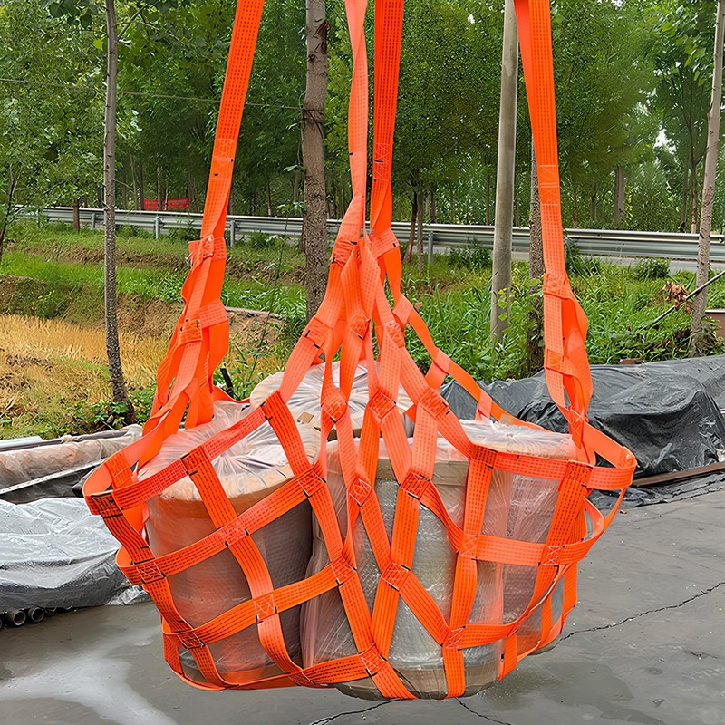 Lifting net, cargo hanging net, 1 x 1 m, 500