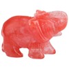 mookaitedecor Cherry Quartz Crystal Elephant Sculpture Statue Crafts Healing Reiki