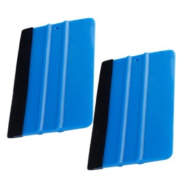 Gatuida 2pcs Car Film Squeegee Tool for Vinyl Application Soft and Hard Scraper Edge for Automotive Decals and Wrapping and Practical Tool for Professionals and Enthusiasts