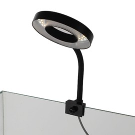 CAPASTEC Fish Tank Light, Aquarium Light, USB Small Aquarium Light, 360° Rotate Timer Aquarium Lamp, Black