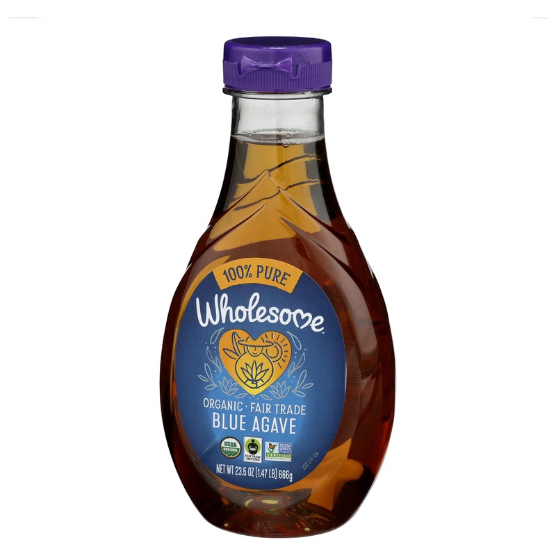 Wholesome Sweeteners, Blue Agave, Light, Organic, 23.5 oz
