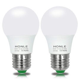 Honle E26 12-24V AC/DC LED Light Bulbs 3W Low Voltage Warm White 3000K E27 Edison Standard Screw Base 25W Equivalent for Rv, Off Grid Solar Panel Project, Boat, Pack of 2