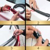 1.5m/4.9ft Carbon Fiber Soft Rubber Car Rear Roof Trunk Spoiler