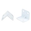 L Bracket White Karcy Angle Bracket Corner Braces 1x1.2(LxW) Stainless