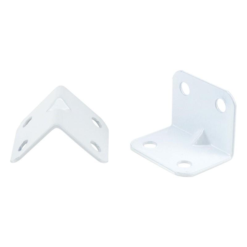 L Bracket White Karcy Angle Bracket Corner Braces 1x1.2(LxW) Stainless