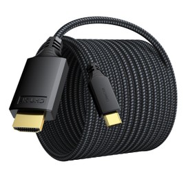 USB C to HDMI Cable 20ft Extra Long 4K@30Hz 1080P@120Hz One-directional