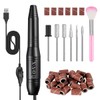 Portable Electric Nail Drill Machine，Compact 20000 RPM USB Manicure Pedicure