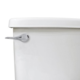 Danco 12063 Curved Replacement Handle with Front Angle/Side/Vertical Mount in Toilet Tank Lever, Chrome