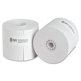 Business Source Paper Roll, Single Ply, Bond, 2-1/4"x126', 100RL/Count, White (31821)