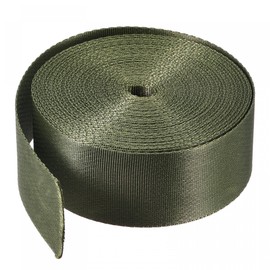 sourcing map Flat Nylon Webbing Strap 1.5 Inch 10 Yards Dark Green for Backpack, Luggage-rack