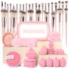 Lukovee Set de Brochas de Maquillaje, 56 Piezas Kabuki Profesional