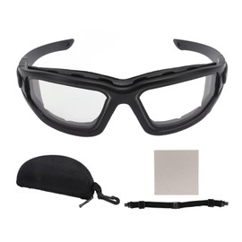 Anti Fog Goggles Dual Layer Lens Scratch Proof Impact Resistant UV Proof Eye Protection Detachable Glasses with Strap Transparent