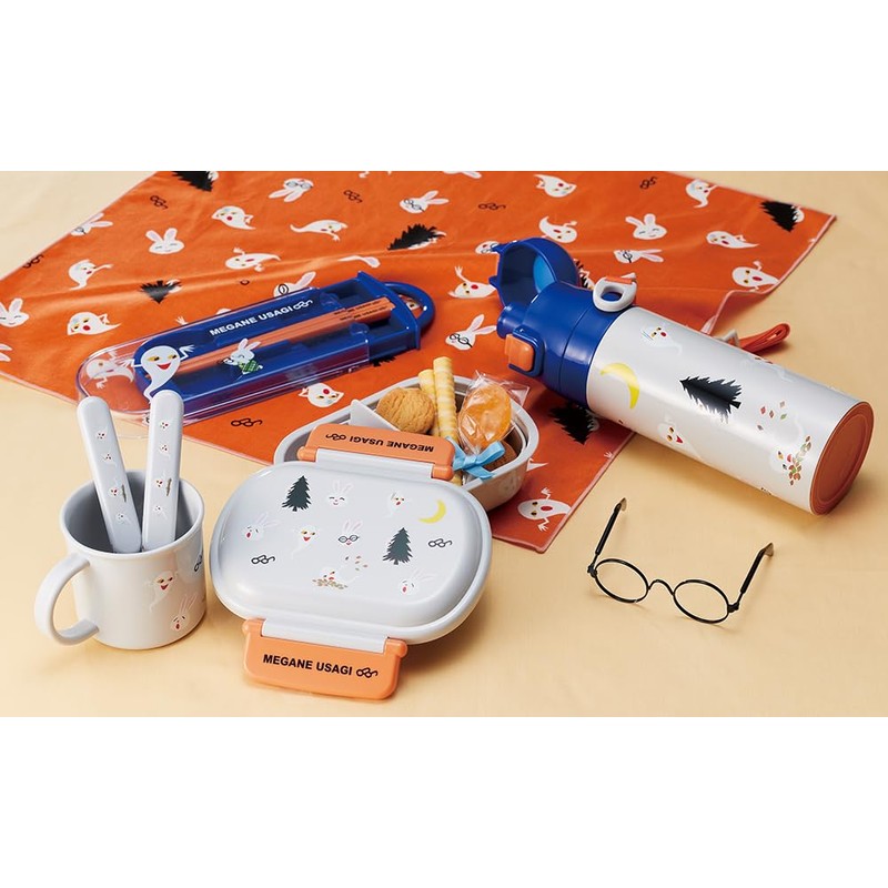 Skater QAF2BAAG-A Lunch Box, 12.2 fl oz (360 ml), Glasses