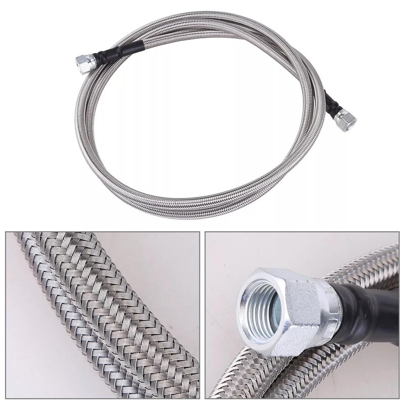 Stainless Steel Braided Fuel Line Quick Fix Kit Compatible with