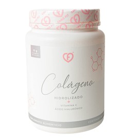Colágeno Hidrolizado con Vitamina C, Ácido Hialurónico sin sabor, sin azúcar 500g - CF CARO FIT - Suplemento para Piel, Cabello y Uñas