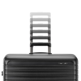 Samsonite Framelock Max Hardside Luggage with Spinner Wheels, Lightweight zipper-less, CARRY-ON SPINNER, ASPHALT BLACK