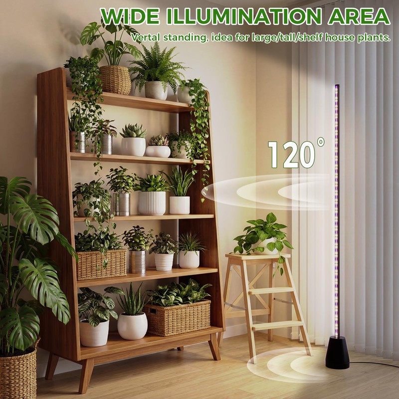 Grow Lights for Indoor Plants with Timer, 2PCS 60 Inch
