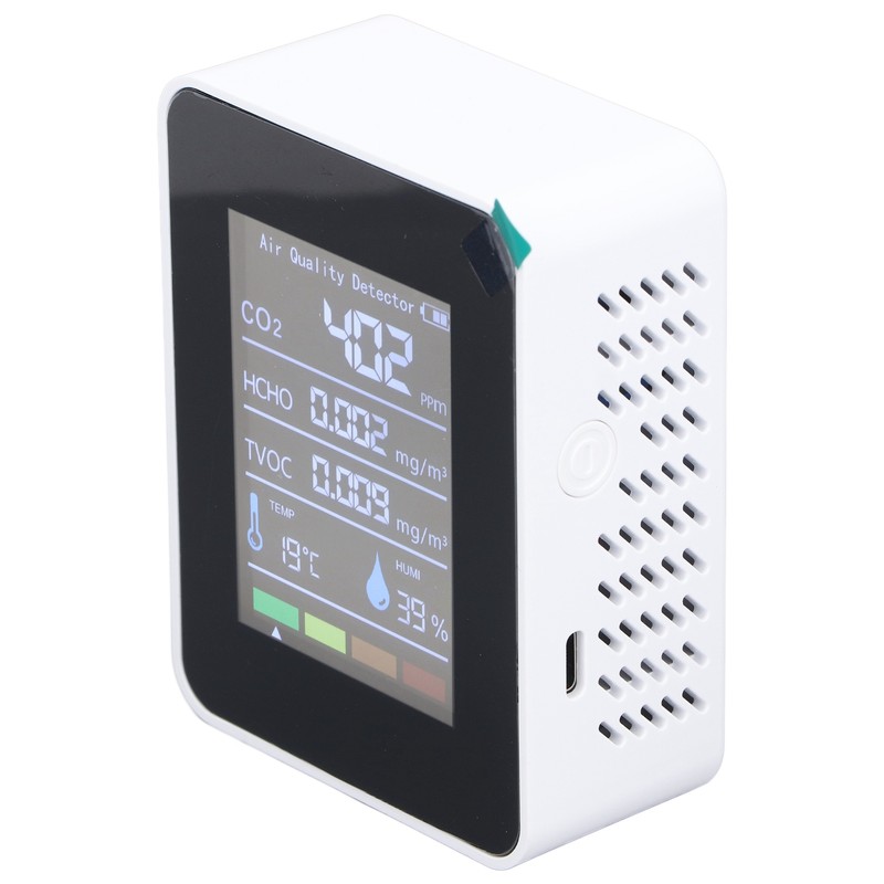 Air Quality Monitor 5 in 1 CO2 TVOC HCHO Temperature