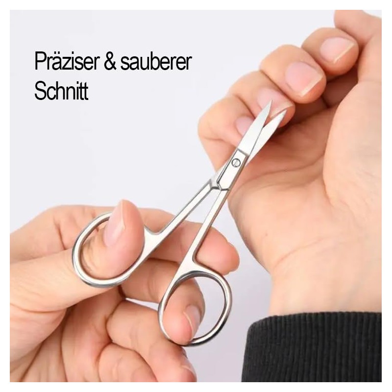 Nail Scissors Cuticle Scissors Stainless Steel Curved Tip for Baby