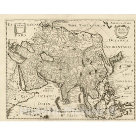 Historic Map : Asia Recens Summa cura delineata (Proof State - Corea Isthmus), c1640, Vintage Wall Art : 24in x 18in