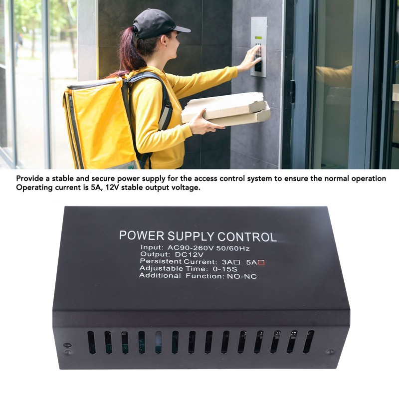 Door Access Control Power Supply 12V 5A Electric Door Lock