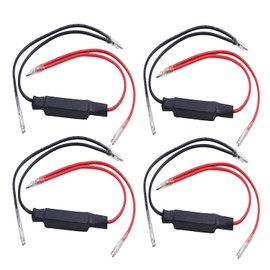Heart Horse 4PCS 12V LED Indicator Resistor Motorcycle Load Resistors LED Turn Signal Indicator Fix Error Flash Resistors Controller for Motorbike Scooter Quad Off Road