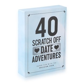CHONG SHENG 40 Fun and Romantic Scratch Off Date Adventure Ideas for Him, Her, Valentines Gifts for Husband or Wife, Couple Gifts for Anniversary, Boyfriend and Girlfriend