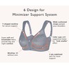 DotVol Women's Comfort Full Cup Minimiser Bra without Underwire, Underwear