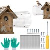 Gosknor 2pcs Bluebird House Predator Guard, Stainless Steel Bird House