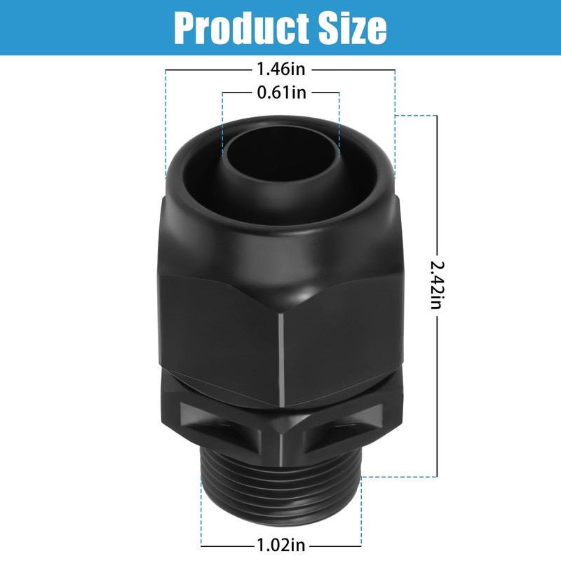 MEKILYN R0621000 Pool Spa Booster Pump Soft Tube Connectors Kit,