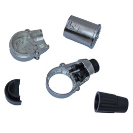 90 Degree Adjustable 3 Pin XLR Right Angle Connector - 7 Clockable Positions (Male)