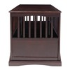 Casual Home Wooden Large Pet Crate, End Table, Espresso