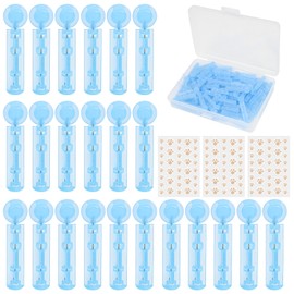 Pack of 100 Disposable Acne Pimple Needles - Portable Whitehead Blackhead Remover Set, Disposable Acne Pimple Needles with 108 Stickers, Sterile Pimple Needles for Facial Defects Beauty Salon at Home