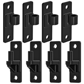 Insaga Heavy Duty Gate Hinges, 4Pack High Strength Steel with Electroplated Finish, 600LB Load Capacity, Thick 6mm Black Hinges for Farm Gates, Fences, Barns, Sheds & Outdoor Gates (4.9"x1.5")