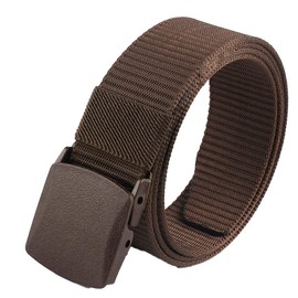 Mitas Unisex Adult Nylon Belt, Gacha Belt, Men's, Nylon Survival Game Belt, dark brown