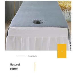 zalati Linens Washable Reusable Bed Sheet Cover for Massage Tables Pure Massage Treatment Duvet Cover Beauty Salon Spa 200 x 80 cm, Dark Grey