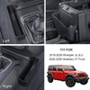 PIMCAR 2PCS Center Console Organizer for 2018-2025 2026 Jeep Wrangler