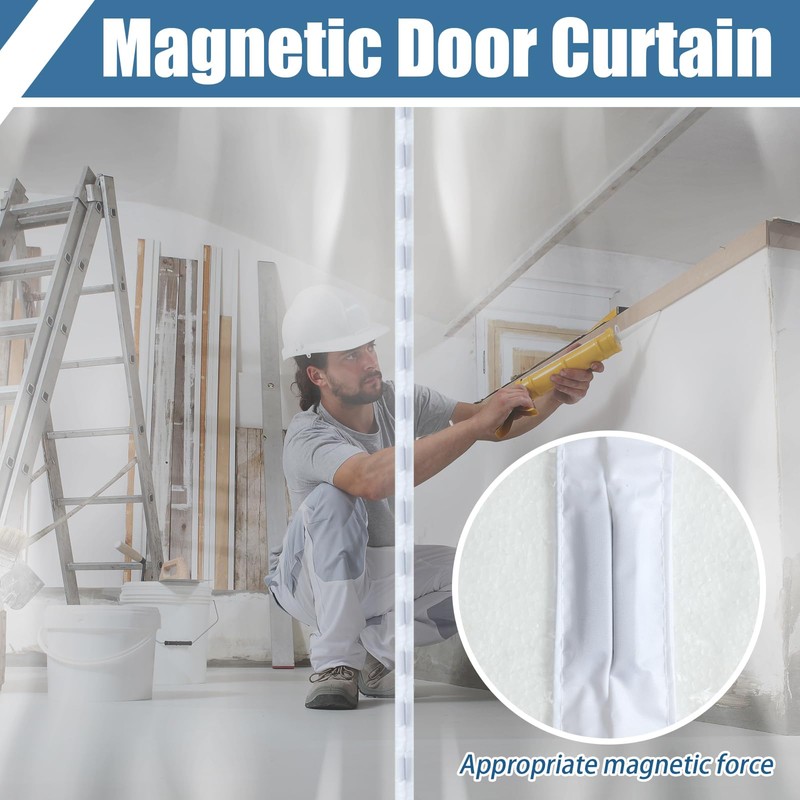 Preboun 3 Sets Dust Barrier Magnetic Dust Barrier Door Kit