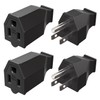 Tmyjfjingxi 2 Sets Extension Cord Repair Ends Male and Female