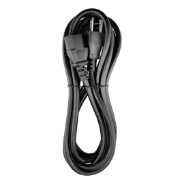 Cable De Corriente Alimentación 2m Cobre Puro Color Negro Negro