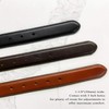 HJ-10 Men's Oil-Tanned Genuine Leather Dress Classic Belt 1-1/8"(30mm) Wide