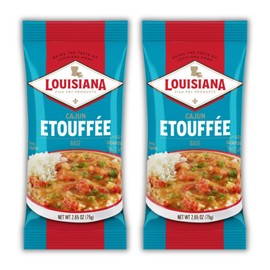 Louisiana Fish Fry Cajun Etouffee Base 2.65 oz. (Pack of 2) - Authentic Cajun Etouffee Mix with Onions, Bell Peppers, Celery & Spices - Easy to Prepare Delicious Etouffee at Home