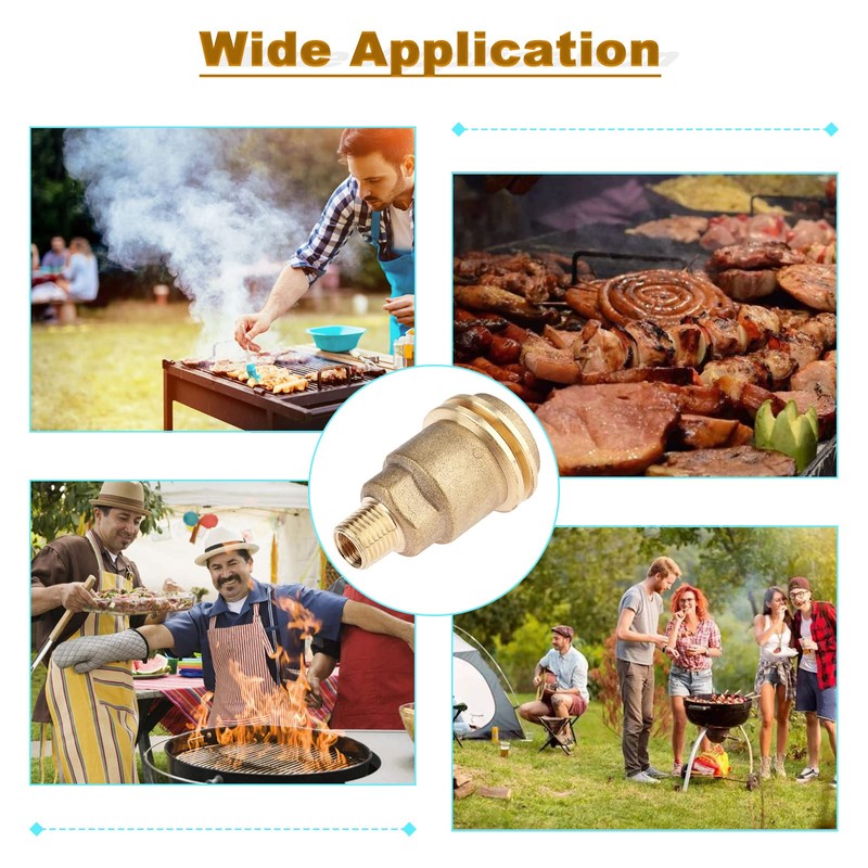 Mtsooning 2 Pcs QCC1 Nut Propane Gas Fitting Adapter with