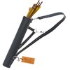 Black Leather Quiver Traditional Leather Archery Quiver Arrow Holder Waist/Hip